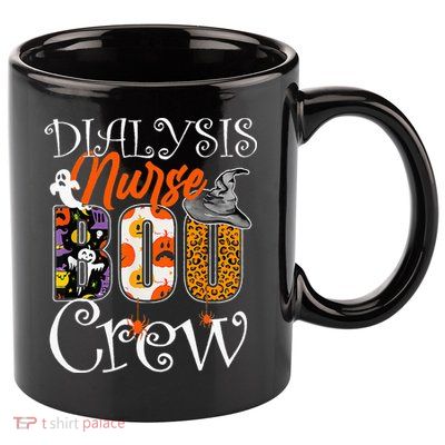 Dialysis Nurse Boo Boo Crew Halloween Dialysis Nurse Costume 11oz C Handle Ceramic Mug