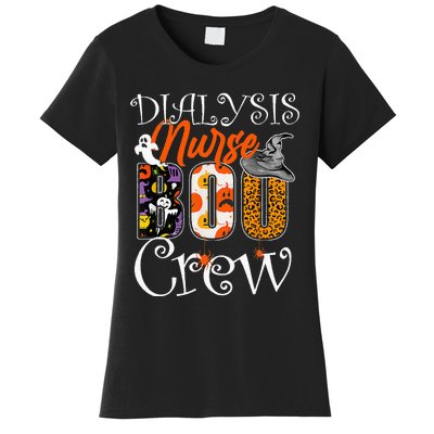 Dialysis Nurse Boo Boo Crew Halloween Dialysis Nurse Costume Women's T-Shirt