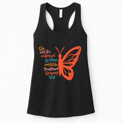 Do Not Be Conformed To This World Be Transformed Romans 122 Womens Tank Top