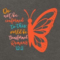 Do Not Be Conformed To This World Be Transformed Romans 122 Cotton Canvas Backpack