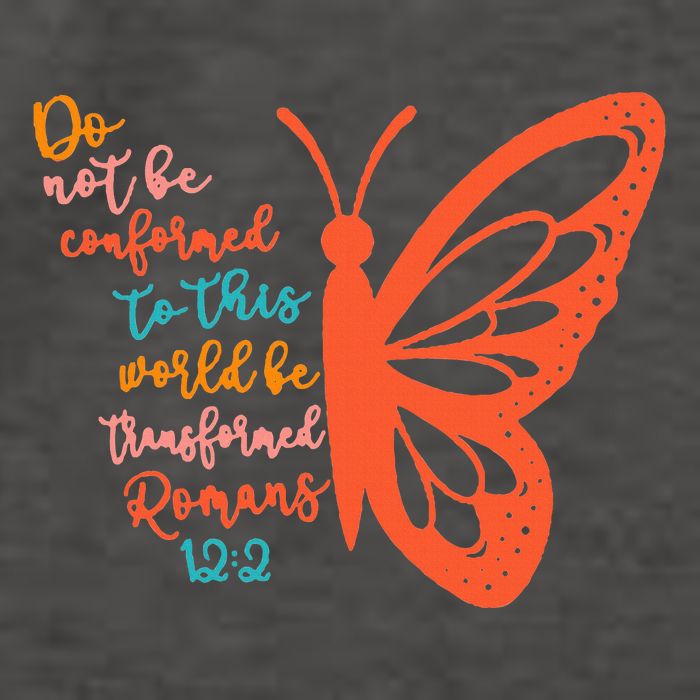 Do Not Be Conformed To This World Be Transformed Romans 122 Vector Backpack