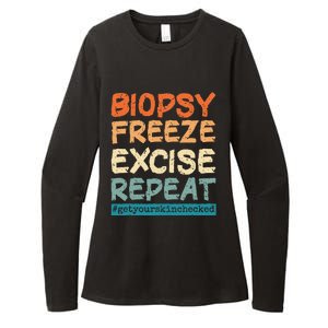 Dermatology Nurse Biopsy Freeze Excise Repeat Womens CVC Long Sleeve Shirt