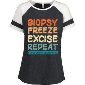 Dermatology Nurse Biopsy Freeze Excise Repeat Enza Ladies Jersey Colorblock Tee