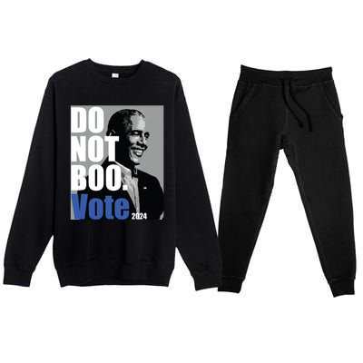 Do Not Boo Vote Premium Crewneck Sweatsuit Set