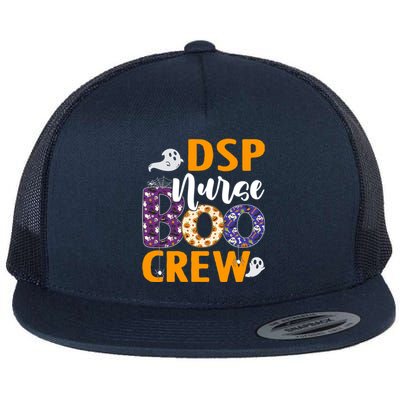 Dsp Nurse Boo Crew Scary Nurse Halloween Ghost Spider Gift Flat Bill Trucker Hat