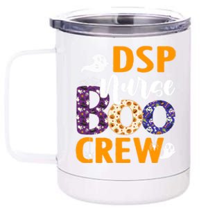 Dsp Nurse Boo Crew Scary Nurse Halloween Ghost Spider Gift 12 oz Stainless Steel Tumbler Cup