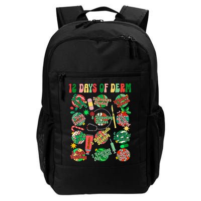 Dermatology Nurse Christmas 12 Days Of Derm Funny Daily Commute Backpack