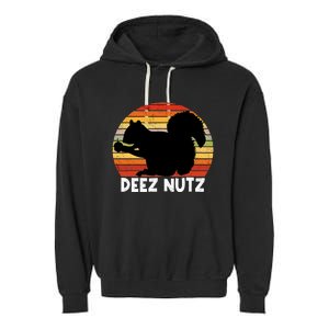 Deez Nutz Christmas Gopher Funny Saying Ugly Xmas Garment-Dyed Fleece Hoodie