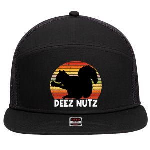 Deez Nutz Christmas Gopher Funny Saying Ugly Xmas 7 Panel Mesh Trucker Snapback Hat