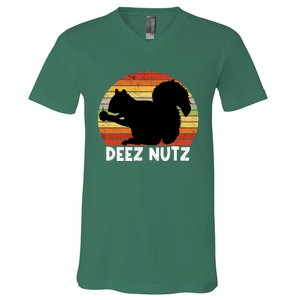 Deez Nutz Christmas Gopher Funny Saying Ugly Xmas V-Neck T-Shirt