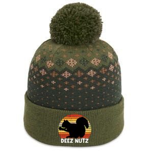 Deez Nutz Christmas Gopher Funny Saying Ugly Xmas The Baniff Cuffed Pom Beanie