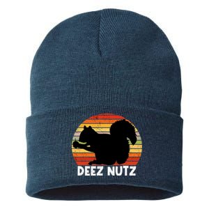 Deez Nutz Christmas Gopher Funny Saying Ugly Xmas Sustainable Knit Beanie