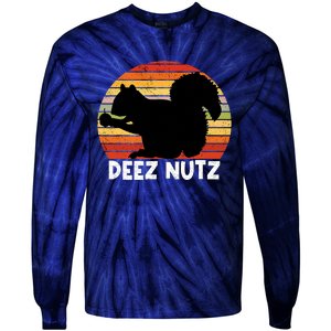 Deez Nutz Christmas Gopher Funny Saying Ugly Xmas Tie-Dye Long Sleeve Shirt