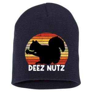 Deez Nutz Christmas Gopher Funny Saying Ugly Xmas Short Acrylic Beanie