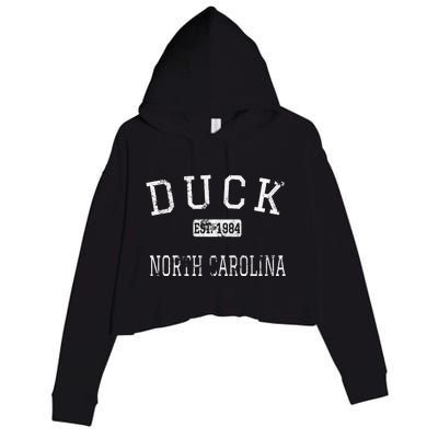 Duck North Carolina NC Vintage Crop Fleece Hoodie