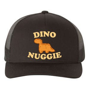 Dino Nuggie Cute Animals Yellow Font Yupoong Adult 5-Panel Trucker Hat