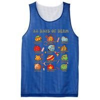 Dermatology Nurse Christmas 12 Days Of Derm Dermatologists Gift Mesh Reversible Basketball Jersey Tank