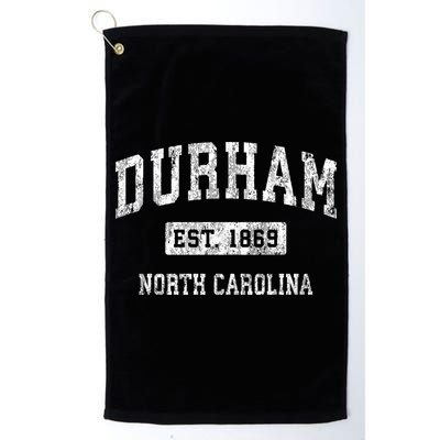 Durham North Carolina Nc Vintage Established Sports Golf Towel