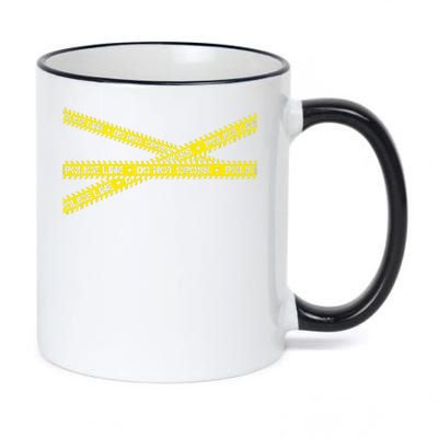 Do Not Cross Police Line Criminalistics Forensic 11oz Black Color Changing Mug