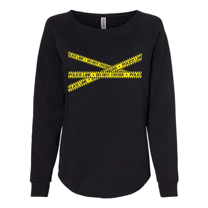 Do Not Cross Police Line Criminalistics Forensic Womens California Wash Sweatshirt