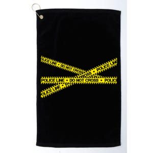 Do Not Cross Police Line Criminalistics Forensic Platinum Collection Golf Towel