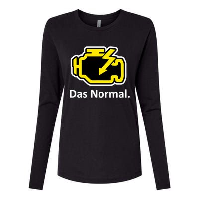 Das Normal Check Engine Light Great Gift Womens Cotton Relaxed Long Sleeve T-Shirt