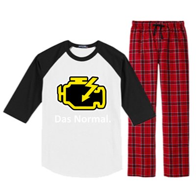 Das Normal Check Engine Light Great Gift Raglan Sleeve Pajama Set