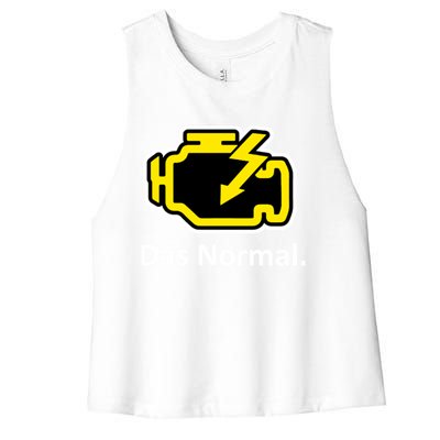 Das Normal Check Engine Light Great Gift Women's Racerback Cropped Tank