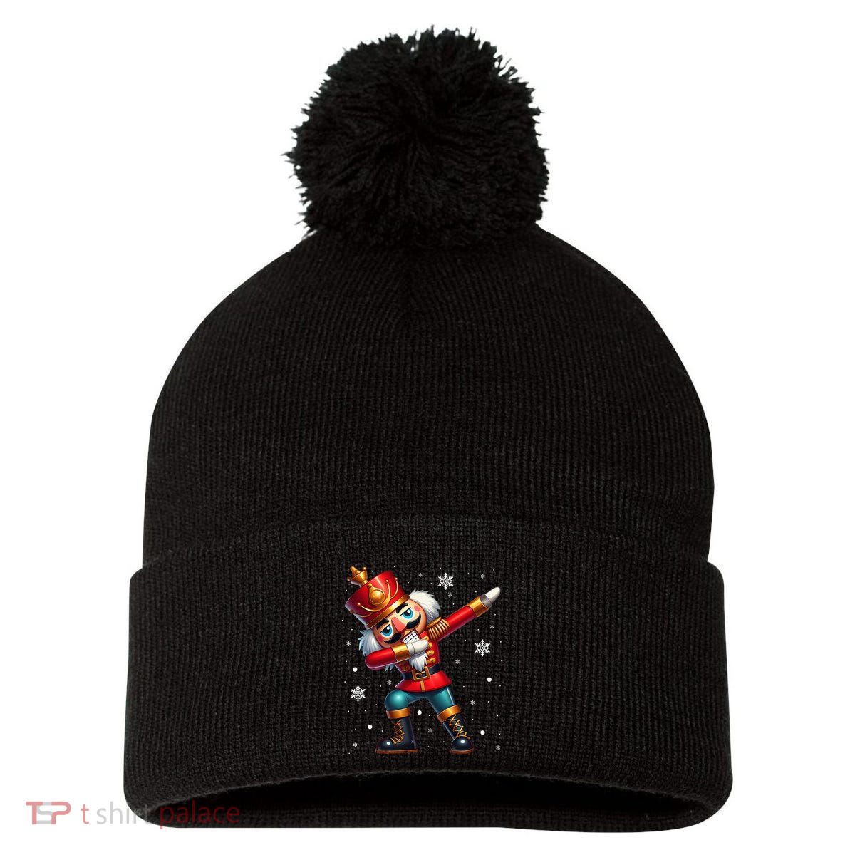 Dabbing Nutcracker Christmas Costume Matching Family Pajama Pom Pom 12in Knit Beanie