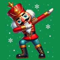 Dabbing Nutcracker Christmas Costume Matching Family Pajama Tall T-Shirt