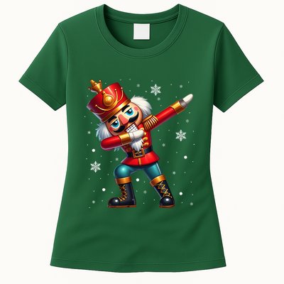 Dabbing Nutcracker Christmas Costume Matching Family Pajama Womens T-Shirt