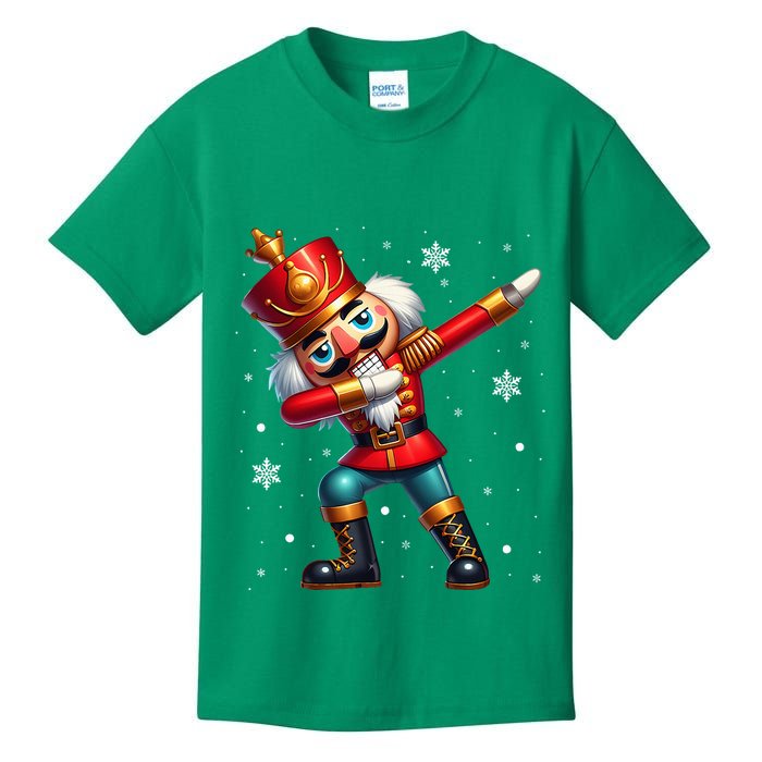 Dabbing Nutcracker Christmas Costume Matching Family Pajama Kids T-Shirt