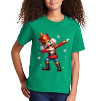 Dabbing Nutcracker Christmas Costume Matching Family Pajama Kids T-Shirt