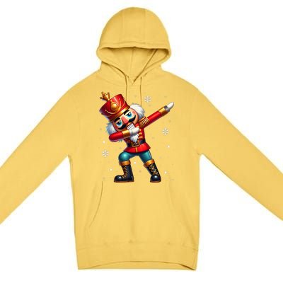 Dabbing Nutcracker Christmas Costume Matching  Premium Pullover Hoodie