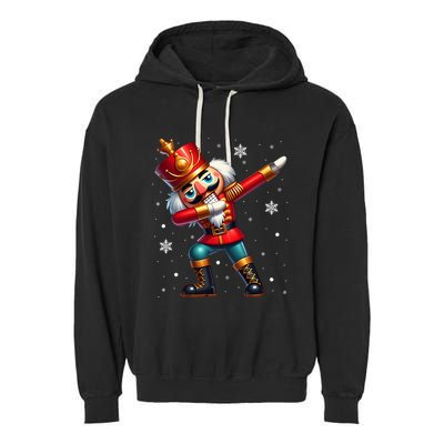 Dabbing Nutcracker Christmas Costume Matching  Garment-Dyed Fleece Hoodie