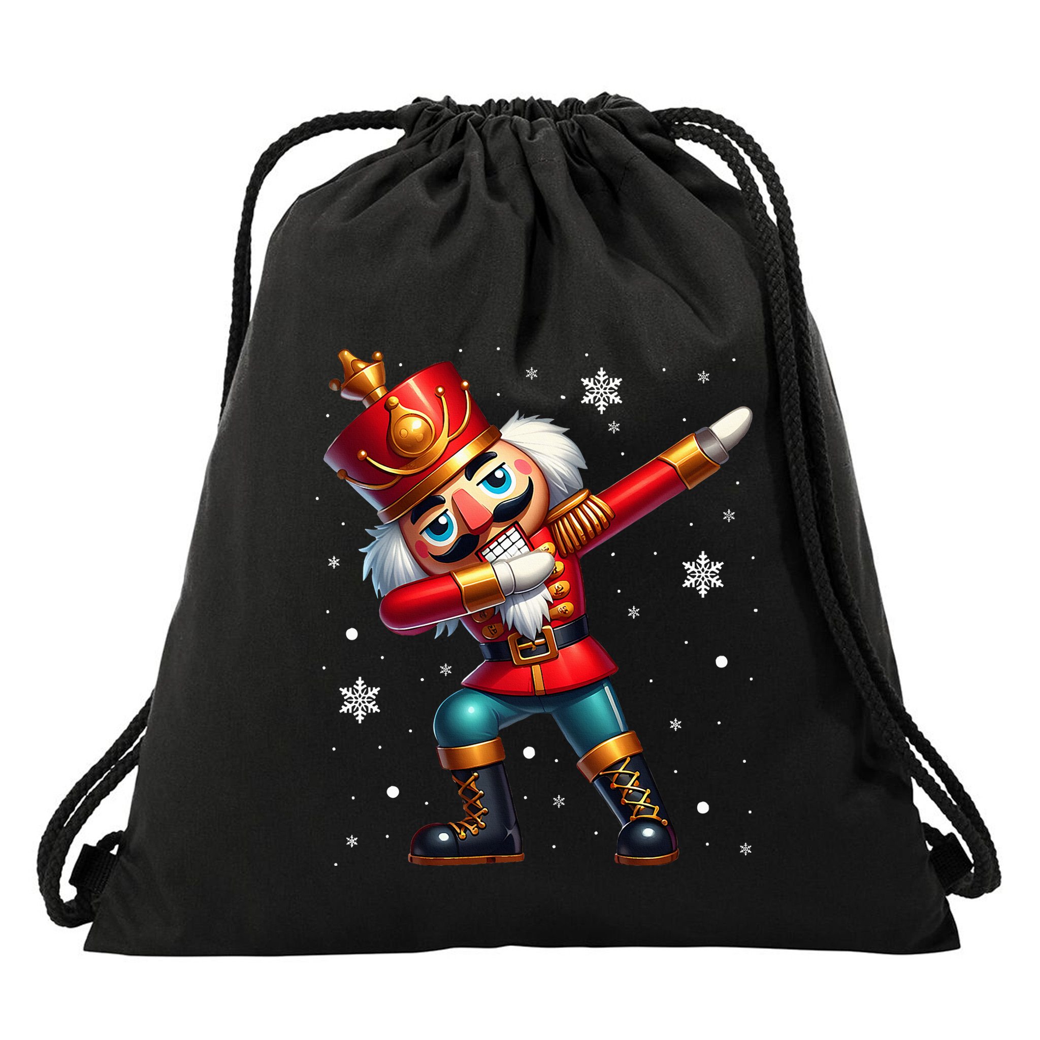 Dabbing Nutcracker Christmas Costume Matching  Drawstring Bag