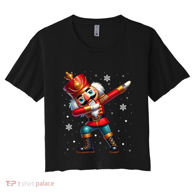 Dabbing Nutcracker Christmas Costume Matching  Crop Top
