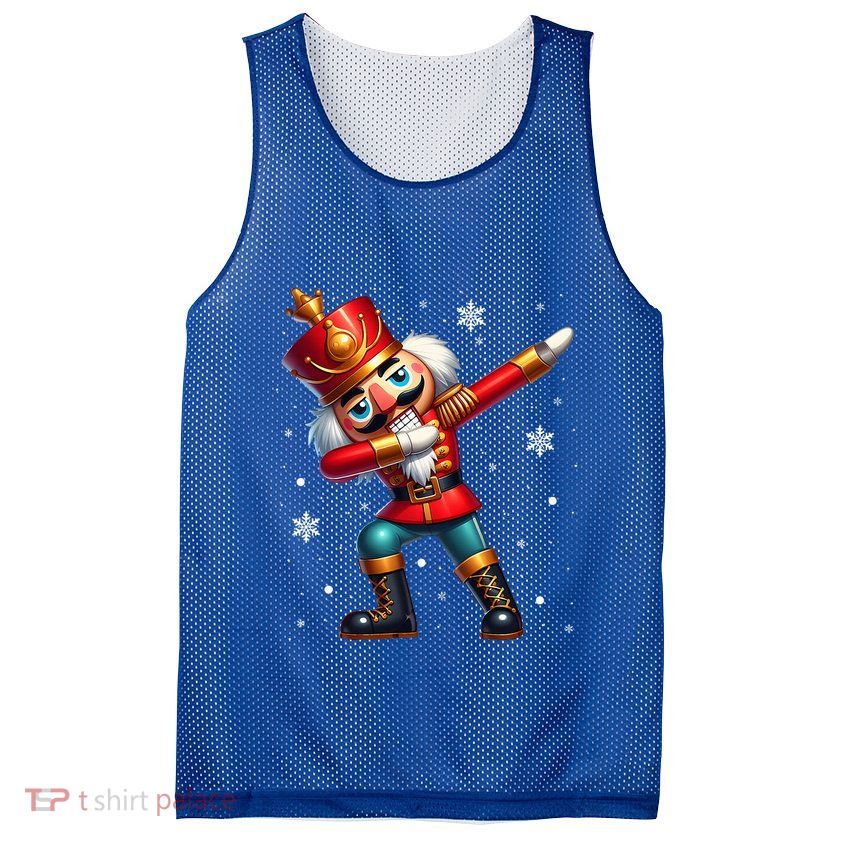 Dabbing Nutcracker Christmas Costume Matching  Mesh Reversible Basketball Jersey Tank