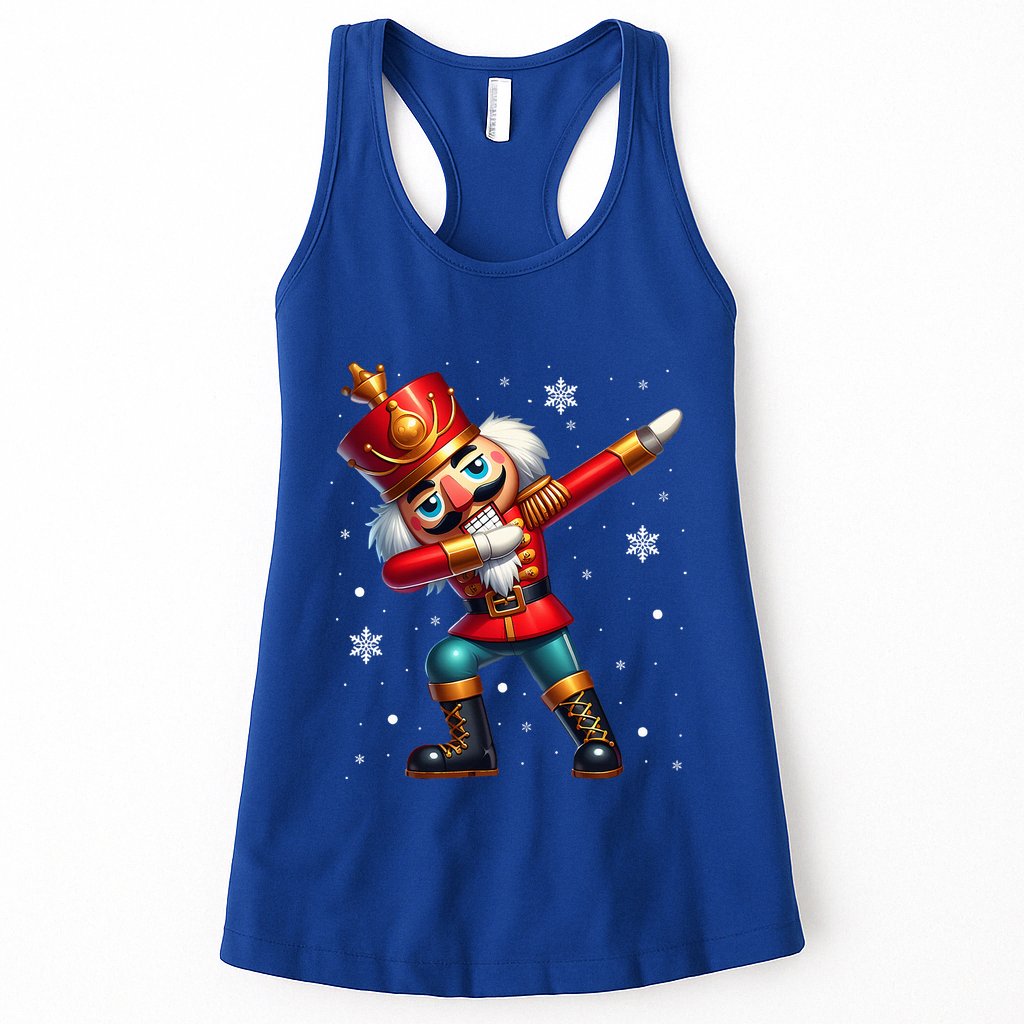 Dabbing Nutcracker Christmas Costume Matching  Womens Tank Top