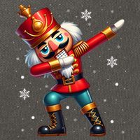 Dabbing Nutcracker Christmas Costume Matching  Cotton Canvas Backpack