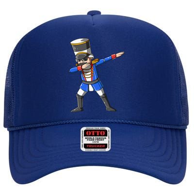 Dabbing Nutcracker Christmas Themed Gift Nutcracker Dancers High Crown Mesh Back Trucker Hat