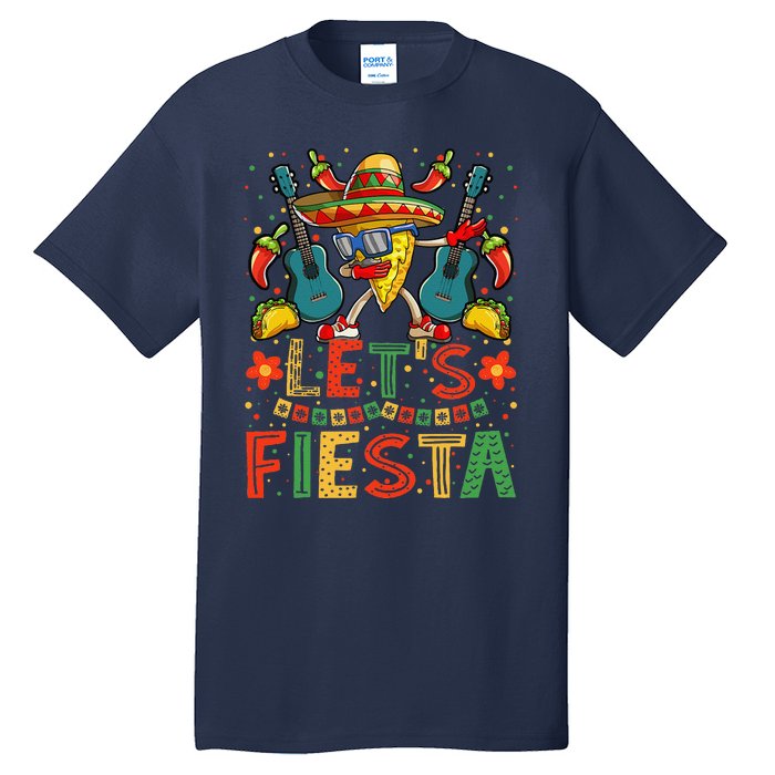 Dabbing Nacho Cinco De Mayo Lets Fiesta Tall T-Shirt