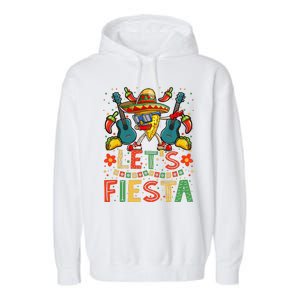 Dabbing Nacho Cinco De Mayo Lets Fiesta Garment-Dyed Fleece Hoodie