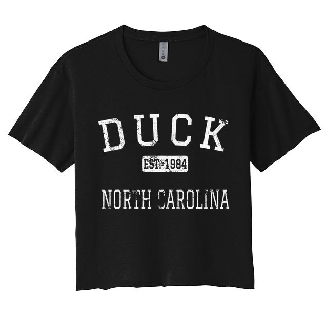 Duck North Carolina NC Vintage Crop Top