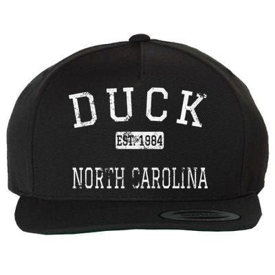 Duck North Carolina NC Vintage Wool Snapback Cap