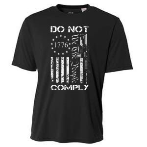 Do Not Comply Ar15 Usa Flag Pro Gun 2nd Amendment Cooling Performance Crew T-Shirt