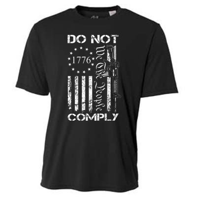 Do Not Comply Ar15 Usa Flag Pro Gun 2nd Amendment Cooling Performance Crew T-Shirt