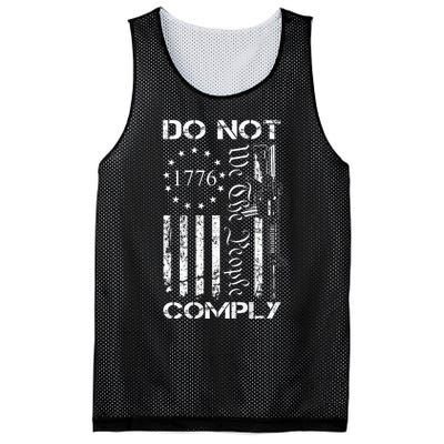 Do Not Comply Ar15 Usa Flag Pro Gun 2nd Amendment Mesh Reversible Basketball Jersey Tank