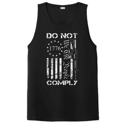 Do Not Comply Ar15 Usa Flag Pro Gun 2nd Amendment PosiCharge Competitor Tank