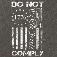 Do Not Comply Ar15 Usa Flag Pro Gun 2nd Amendment Cotton Canvas Backpack